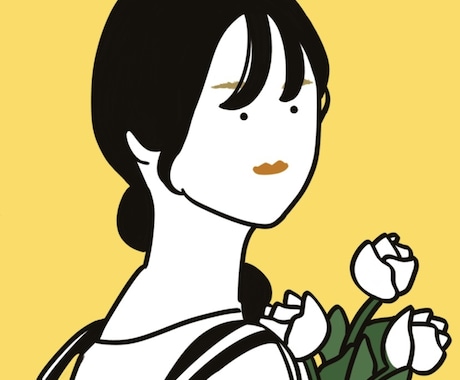 シンプル可愛いSNSアイコン描きます あなたのお顔が目が点な可愛いイラストに変身！ イメージ2