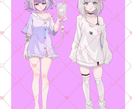 立ち絵や配信用イラスト描きます オーダーに合わせてしっかりと相談して描いて行きます イメージ1