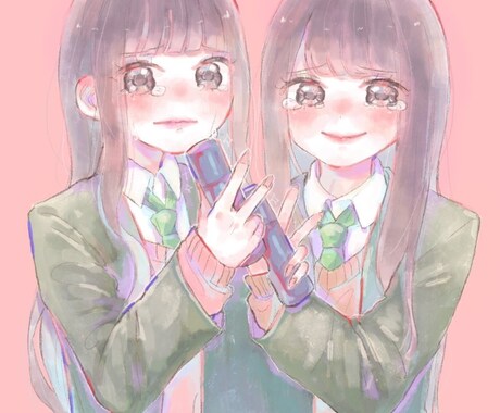 アイコンやヘッダー！かわいいイラストで描きます パートナーやご友人、大切な人との記念に♪真心込めてご対応！ イメージ2