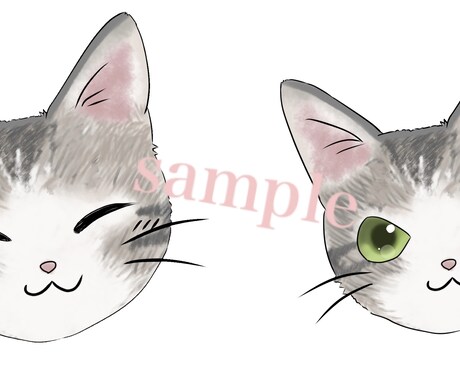 アイコン、ヘッダー、スタンプ描きます デフォルメ〜通常のイラストまでなんでも対応致します。 イメージ2