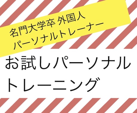 外国人パーソナルトレーナー楽しくトレーニングします イケメン外国人パーソナルトレーナーと理想のボディラインGET イメージ1