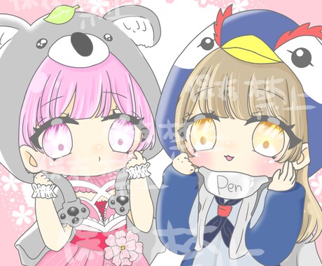 YouTubeイラスト、かわいいアイコン作成します 可愛くて素敵なイラスト作成します(⁎ᴗ͈ˬᴗ͈⁎) イメージ1