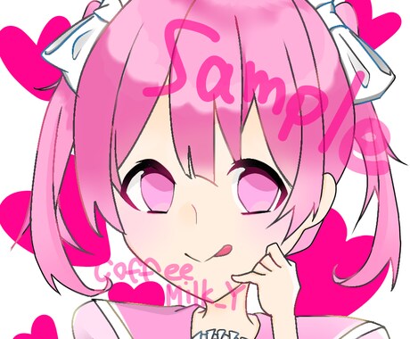 オリキャラ制作やアイコンや書きます カワイイ系のアイコンが欲しい方はぜひ！！ イメージ1