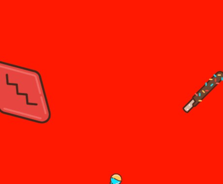 ポップでキュートな壁紙画像作成します アイコンサイズのイラストを散りばめたキャンディー画像 イメージ2