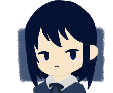 主線無しのSNSアイコン描きます ふわっと優しい感じのアイコンを描きます！ イメージ1