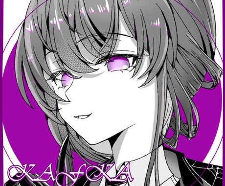 アバター*2ます カラフルな目だけのマンガ風アバター2枚入 イメージ2