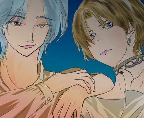 SNSアイコンのイラスト描きます 可愛い、クール、ミニキャラ、男子、女子OK!正方形で描くよ イメージ2
