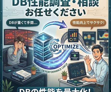 DBの性能調査やご相談承ります 現役SE・PMが調査をサポート イメージ1