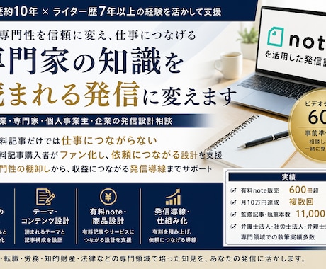 専門家の知識を読まれる発信に変えます 監修記事1,000本超の執筆実績があります イメージ1