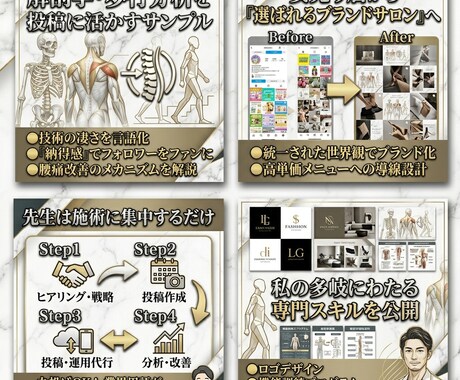 リラク専門｜現場経験者がSNS運用代行します 解剖学や歩行分析の知見を活かした投稿でフォロワーを「顧客」に イメージ2