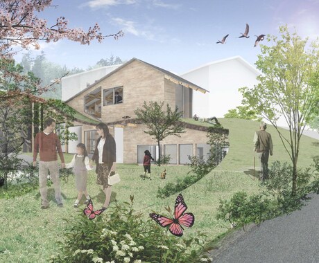 建築の内観、外観パース、住宅模型作成致します 新しい家や店舗のイメージ図などにいかがでしょうか イメージ2