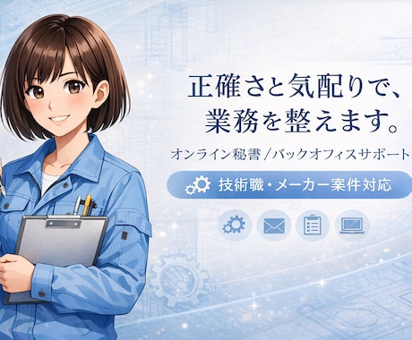 大手メーカー設計開発職×女性が技術的サポートします 整える力で、あなたの時間と心に余白を。 イメージ1