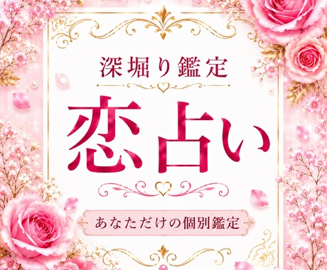 恋占｜恋のお悩みに合わせて深く読み解きます 相手の本音や状況を理由ごと読み解き、あなたの迷いを整理します イメージ1