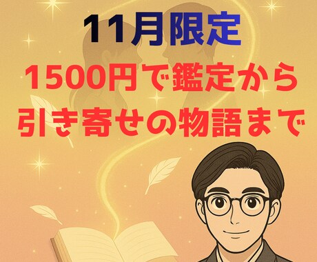霊視作家があなたの出会い、守護霊を通じて占います 【11月限定】最高の出会いを引き寄せる物語をサービス イメージ1