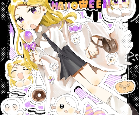 配信者さんのサムネイル、歌ってみた描きます ！顔面アップ〜全身まで料金統一！ イメージ1