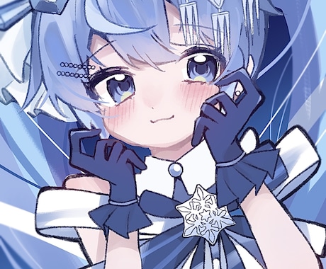 女の子のふわふわ可愛いイラスト描きます 鉛筆で描く柔らかい雰囲気のバストアップイラストです！ イメージ1