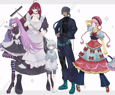 即日納品！TRPG用シンプル立ち絵描きます お急ぎ納品！TRPG用の立ち絵イラスト制作 イメージ2