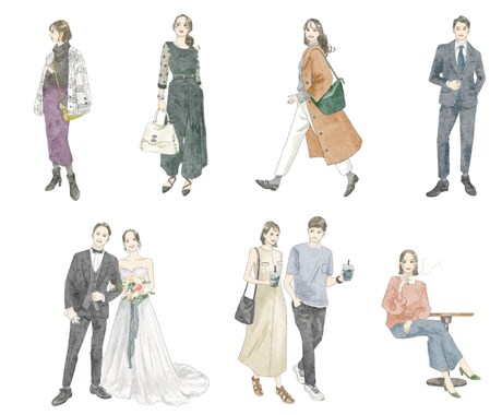 垢抜け/こなれ感♪ファッションイラスト制作ます 【広告/Web/雑誌◎】見た人がときめくようなコンテンツに！ イメージ2