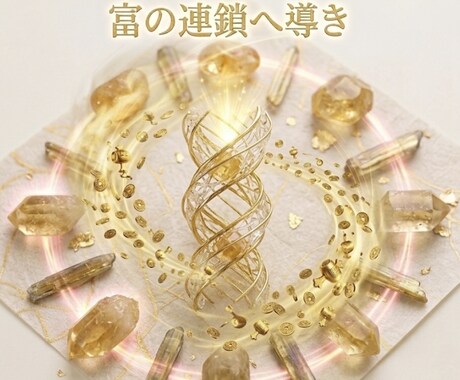 波動を黄金へ書き換え【金運調律】富の連鎖へ導きます その原因を根底から調律し、一生モノの“金運体質”へ。 イメージ2