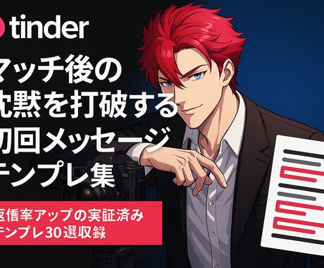 Tinder初回メッセージ大量返信来る裏技教えます マッチ後の沈黙を打破する即レス誘導テンプレ！ イメージ1