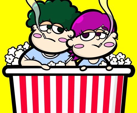 アメコミテイストのSNSアイコン作成します ご希望に合わせて自由度高めに作成いたします! イメージ2