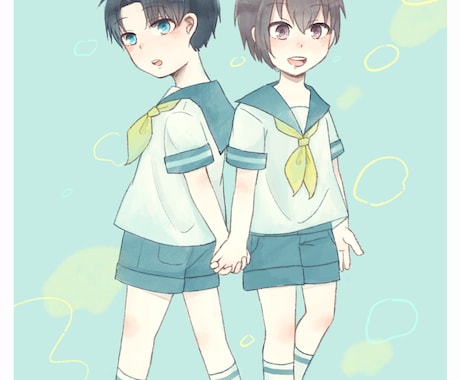 かわいいデジタルイラスト色々描きます 安価で要望も柔軟に対応可能！用途自由！ イメージ1
