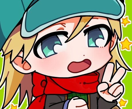 デフォルメキャラクターでアイコンを描きます イメージ1