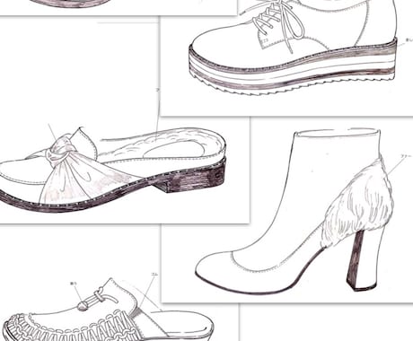 靴の絵型を描きます 仕様書、クライアント様向けの提案に イメージ1