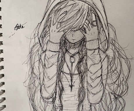 線画が好きな方におすすめします ちょっと絵を見て癒されるたいなって方に是非 イメージ2