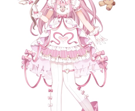 女の子のキャラクターデザイン、衣装デザイン承ります 5頭身～デフォルメ絵柄で制作いたします！ イメージ2