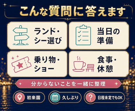 元キャストがディズニーの質問に答えます 初めて・久しぶりの不安をチャットでやさしく解消 イメージ2