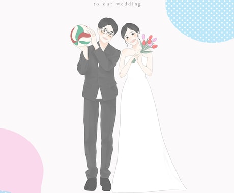 お写真から、やさしく温かい手描きの似顔絵を描きます 記念日やプレゼントにも喜ばれるよう丁寧に制作します。 イメージ1