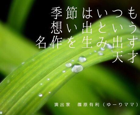 読み手の気持ちに寄り添う心に残る文章をお書きします ビジネス文書も恋文に。演出家が、惹きつける文章にいたします イメージ2