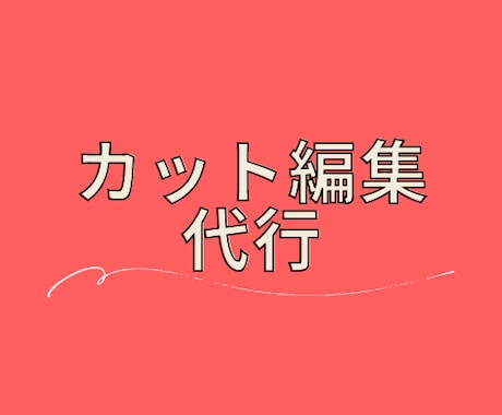 10分×1000円で面倒なカット作業のみ承ります 動画尺10分×1000円でカットのみ代行致します！※割引有 イメージ1