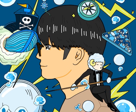 個性を視覚化したイラストを作成します 自分だけの得意・好きを視覚化！自分らしさを忘れない！ イメージ1
