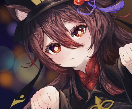 キャラクターイラスト丁寧に作成してます 女性顔のアイコンやスマホの壁紙など受付ます。 イメージ1