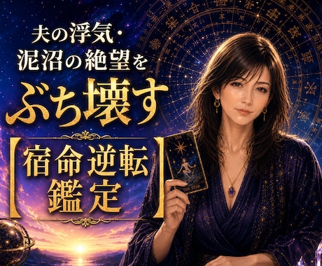 泥沼打破！夫の浮気・絶望を夜明けに変える鑑定します 愛されたい執着も裏切られた怒りも、すべて逆転の武器にします イメージ1
