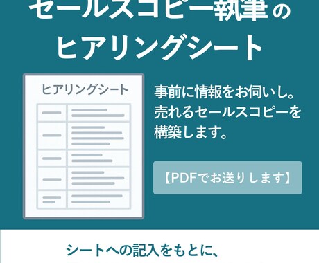あなたの商品が欲しいに変わるストーリー制作します ヒアリングシートで魅力を引き出すセールスコピー作成 イメージ2