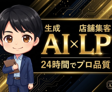 生成AI活用で店舗集客LPをスピード制作します 24時間以内に納品。生成AIで高品質・安心・スピード完全保証 イメージ1