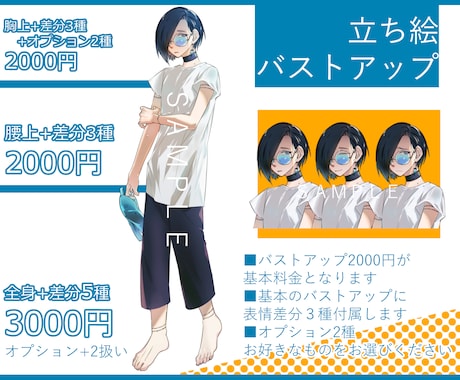 TRPG/配信等アニメ塗り立ち絵最短即日納品します 最短即日納品！キャラデザから制作も可能です！ イメージ2