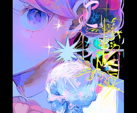 商用利用OK！宝石のような眩しい絵を描きます 色彩豊かで繊細な唯一無二の作品をお届けします。 イメージ2