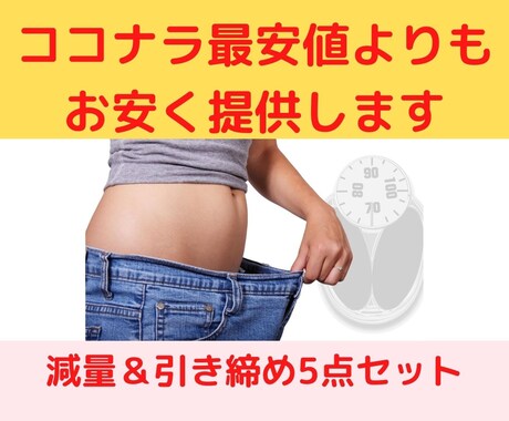 ココナラ最低価格以下！減量テキスト5点提供します この5点が有れば基本的な減量知識は身につきます イメージ1