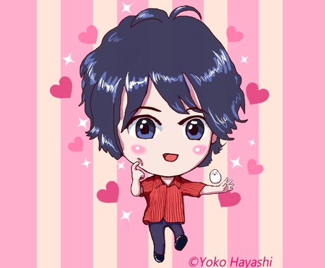 ちびキャラをお描きいたします 雰囲気を似せて可愛らしくお描きいたします！ イメージ1