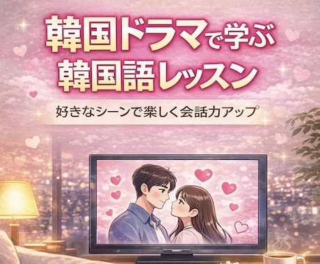 韓国ドラマで学ぶ！やさしい韓国語レッスンします ドラマのセリフで自然な会話と発音が身につく！ イメージ1