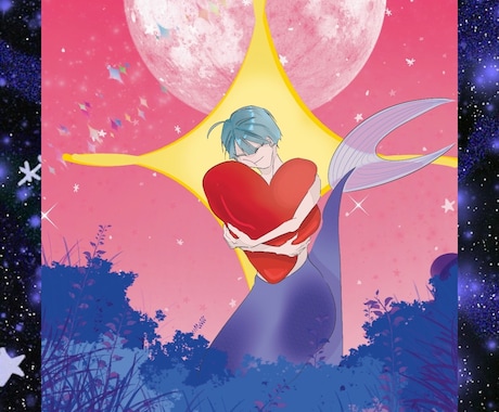 星‪☆や宇宙など、亜空間なイラストを描きます 星☆、宇宙など、可愛いイメージを実体化させるのが得意です!! イメージ1