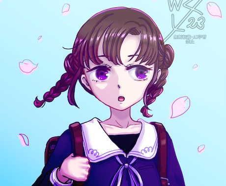 お好みの人物のSNS用アイコン・ヘッダー描きます 〜普通の頭身・SD（ミニ）キャラどちらもOK、女性が得意〜 イメージ2