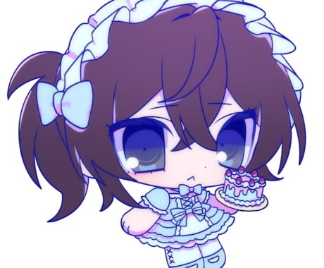もちもちかわいいデフォルメイラストお描きします イメージ1
