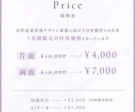 女性起業家の方、交流会でお渡しする名刺作ります 思わずときめく、“私らしさ”が伝わる名刺に変えませんか？ イメージ2
