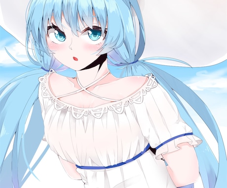 アニメ/ゲームのキャラを美麗なイラストで描きます あなたが見たいポーズ・シーンをイラストにします イメージ2