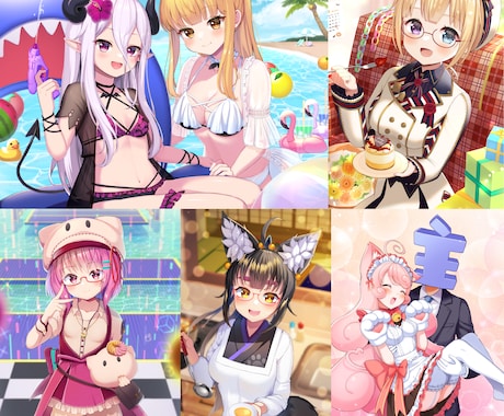 パーツ分け可！可愛いVTuberイラスト描きます 全身/アイコン/立ち絵◎商用利用対応します！ イメージ2